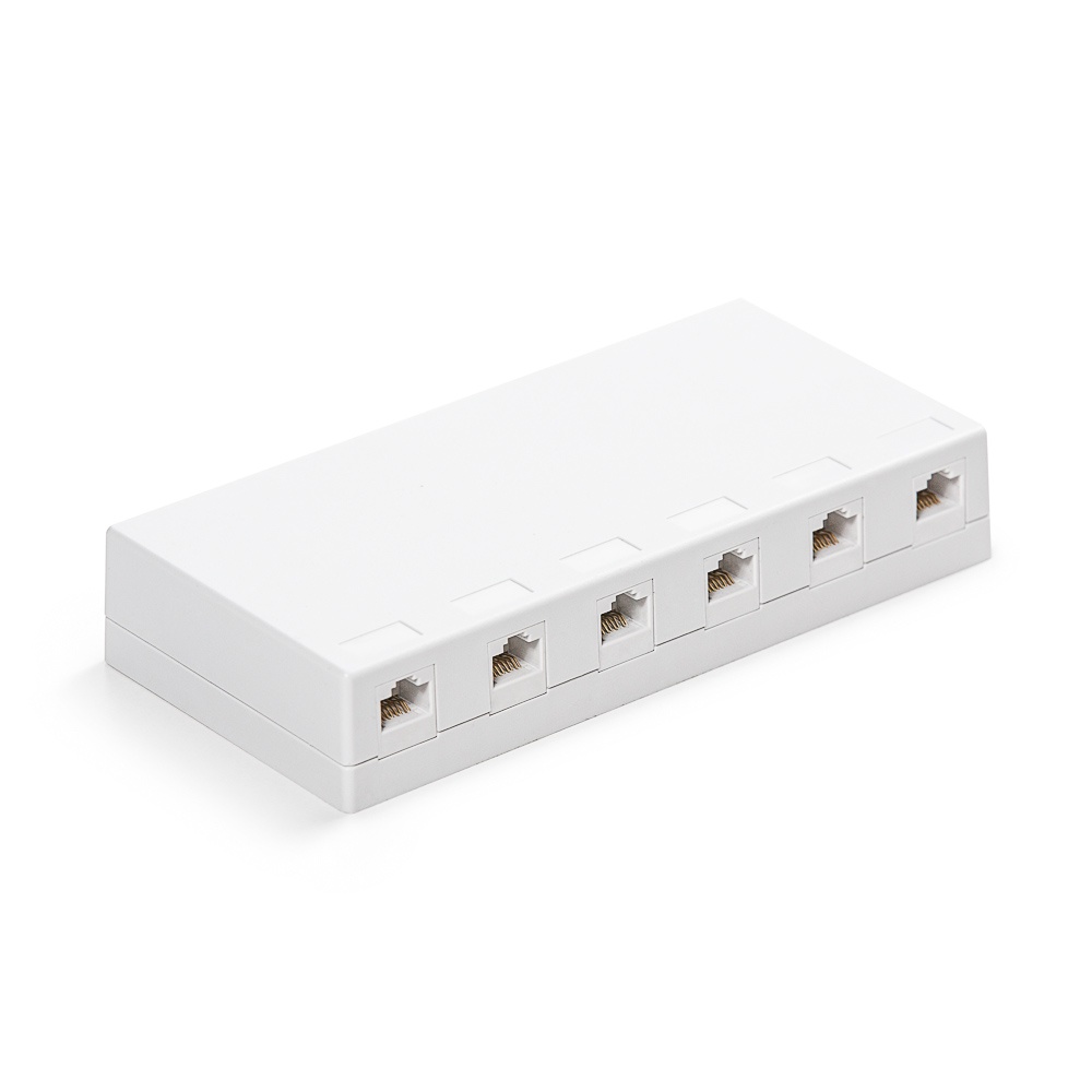 Keline z&aacute;suvkov&yacute; box, Cat 5E, povrchov&yacute;, osaden&yacute; s 6xKEJ-C5E-U-TL